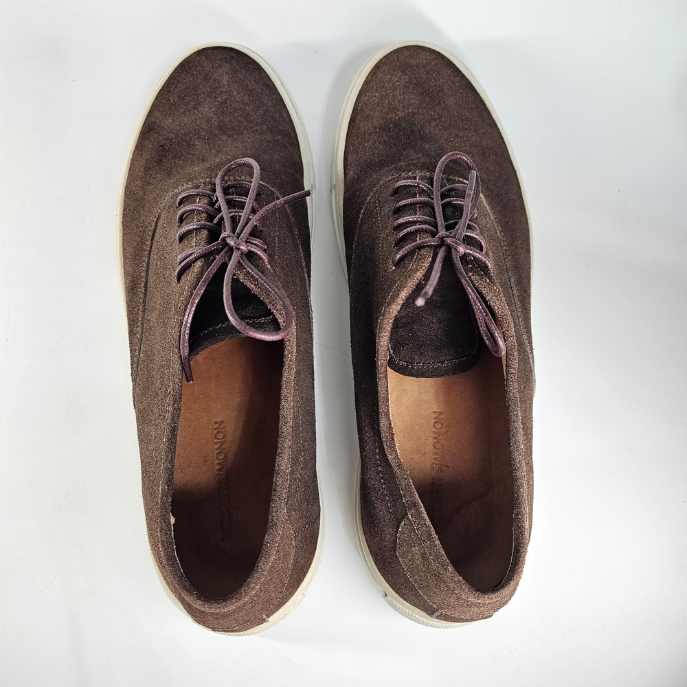 Beckett Simonon Conti Sneakers Suede Mens 11 Casual Old Money Waxed Laces Brown - Picture 7 of 10